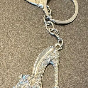 Silver High Heel Keychain